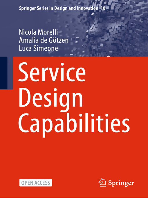 Title details for Service Design Capabilities by Nicola Morelli - Available